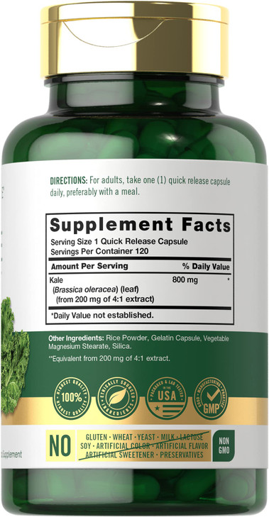 Carlyle Kale Extract | 120 Capsules | Non-GMO and Gluten Free