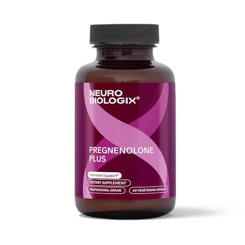 Neurobiologix Pregnenolone Plus, Pregnenolone Supplement for Hormone Support, Mood & Mental Clarity with Niacinamide, Wellness & Stress Balance 60 Ca