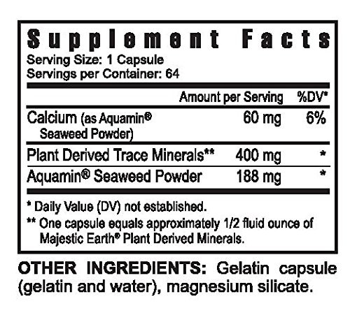 Youngevity Ultimate Mineral Caps - 70+ Essential Full Spectrum Trace Minerals - Nutrient-Dense, Derived from Humic & Aquamin Seaweed (64 Capsule - 2