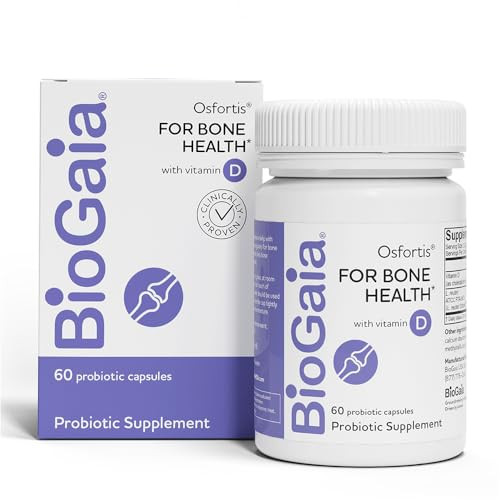 BioGaia Osfortis, Womens Probiotic for Strong Bones, Immune Balance & GI Wellness, Contains L. reuteri 6475, 60 Capsules, 1 Pack