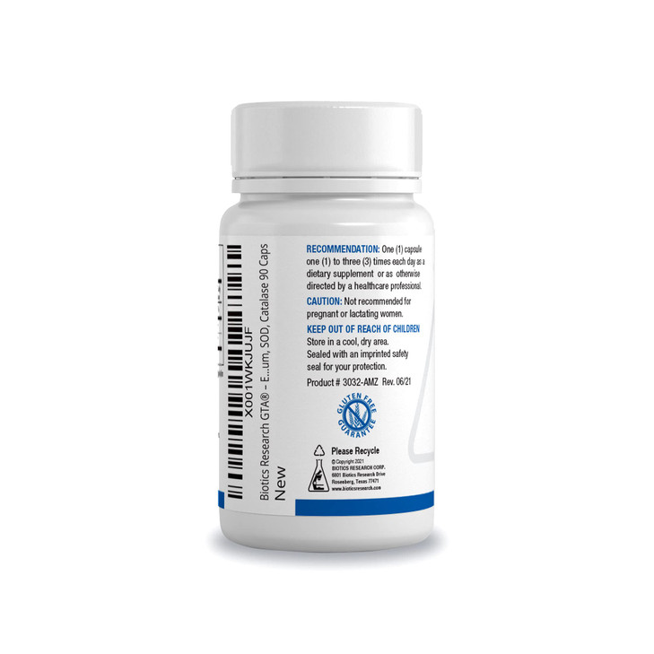 Biotics Research GTA  Selenium Supplement with Rubidium, Porcine Glandular, Endocrine Glands Support, Optimal Hormonal Balance - SOD, Catalase, Phyt