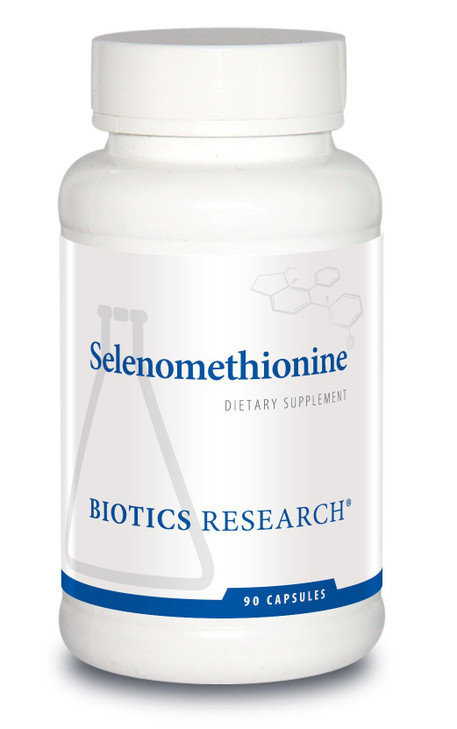 Biotics Research Selenomethionine  High Potency Selenium, Thyroid Gland Function, DNA Production, Cognitive Health, Potent Antioxidant. 90 Capsules