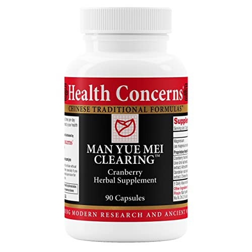 Health Concerns Man Yue Mei Clearing  Cranberry Supplement for Urinary Tract Health & Bladder Cleanse  Kidney Support Formula  Chinese Herbal Supp