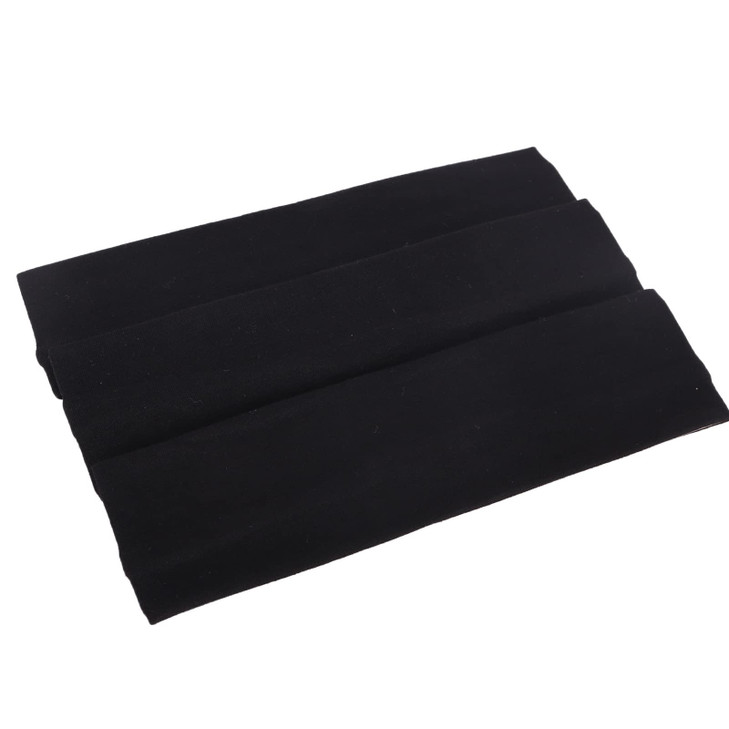 MapofBeauty 3 Pack Yoga Headbands Stretchy Cotton Head Band Hairwarp Sports Running Exercise Gym (Black/White/Dark Grey)