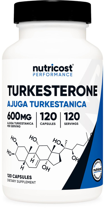 Nutricost Turkesterone Dietary Supplement 600mg, 120 Capsules - Vegetarian, Non-GMO & Gluten Free