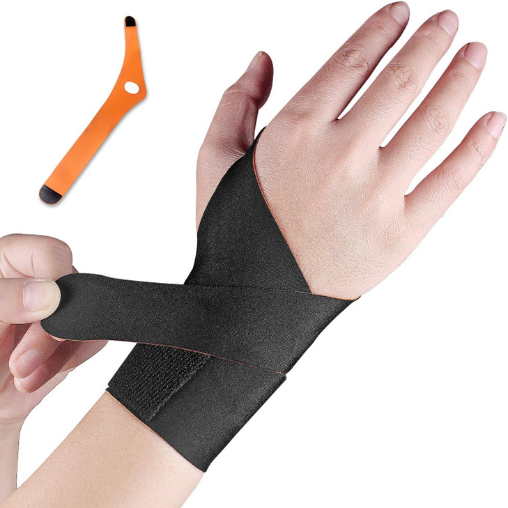 Ultra Thin Wrist Brace and Thumb Arthritis Compression Strap Wrist Brace Support Carpal for Pain Relief Tendonitis, Arthritis, Compression and Suppor