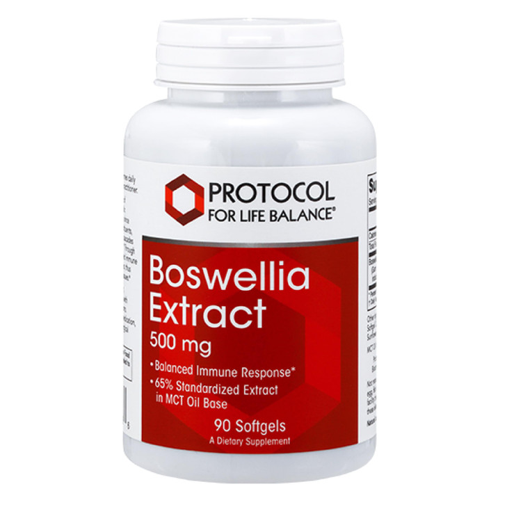 Protocol Boswellia Extract 500 mg - Boswellia Supplement - with MCT Oil Base - Balanced Immune Response* - Dairy Free & Soy Free - 90 Softgels