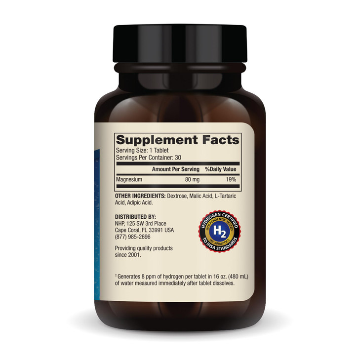 Dr. Mercola H2 Molecular Hydrogen - Supports Healthy Aging, Cellular Energy & Brain Health - with Elemental Magnesium - GMO-Free, Gluten-Free & Soy-F