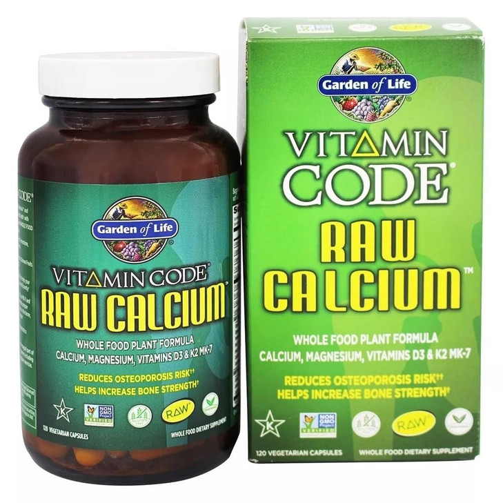 Vitamin Code RAW Calcium - 120 Capsules (Pack of 2)