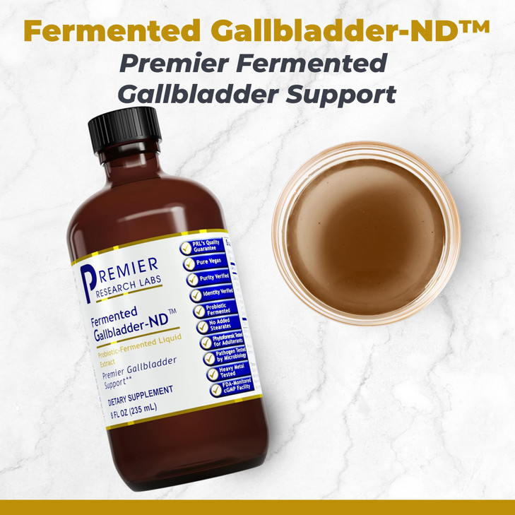 Premier Research Labs Fermented Gallbladder-ND - Gallbladder Cleanse, Milk Thistle and Artichoke Extract, Milk Thistle Liquid Drops, Tincture Supplem
