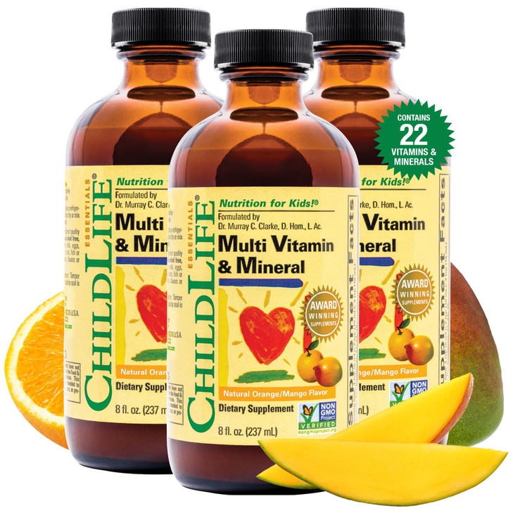 CHILDLIFE Essentials Kids Multivitamin & Mineral - Kids Vitamins, Liquid Multivitamin for Kids, Toddler Multivitamins, Liquid Vitamins, Baby Multivit