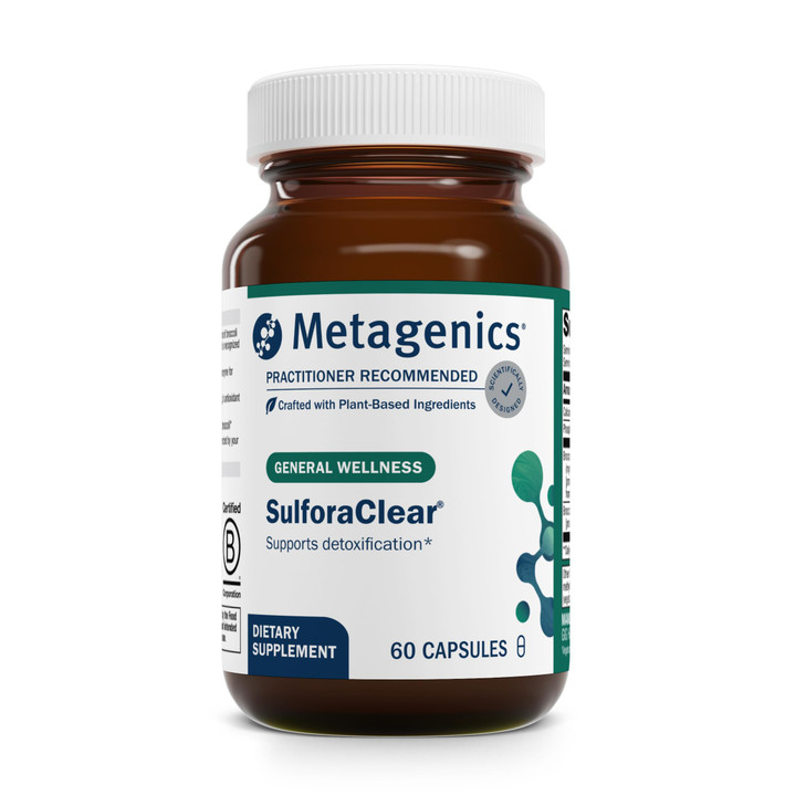 Metagenics SulforaClear - Advanced Detox & Antioxidant Support* - with Broccoli Sprout Extract, Calcium, Phosphorus & Myrosinase for Sulforaphane Pro