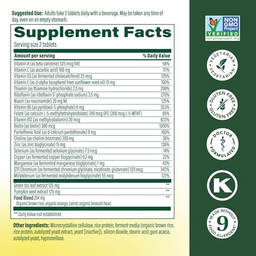 MegaFood Advanced Multivitamin for Men 55+, Mens Multivitamins 50 Plus, Methylated B12, Methyl folate, Choline, Vitamin D, Brain & Muscle Health, Imm