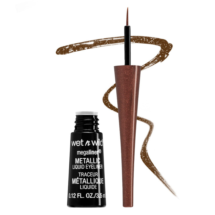 wet n wild MegaLiner Liquid Eyeliner - Metallic, Metallic Brown