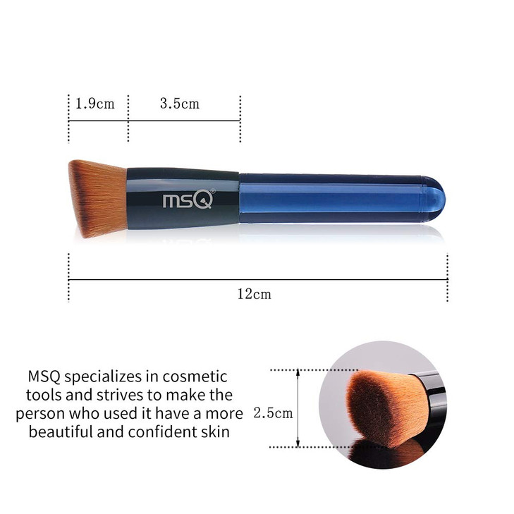 Foundation Brush Angled MSQ Makeup Brush Face Brush - Perfect for Blending Liquid, Cream, Concealer -Premium Quality Synthetic Dense Bristles