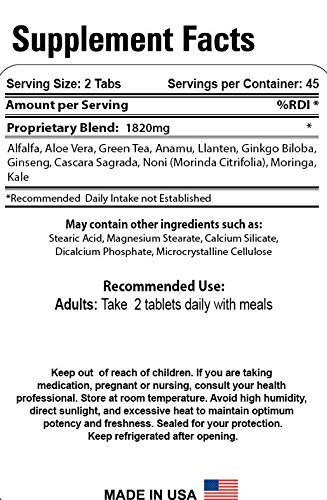 Organic Farms Vitamins Wonder Herbs - 90 Tablets - Nourishes and Strengthens The Body - 100% Natural Dietary Supplement