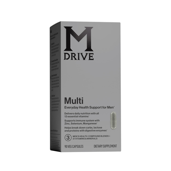 Mdrive Multivitamin for Men, Daily Multivitamin - Immune Health Support from Zinc, Selenium, Manganese & Vitamin D, Enzymes for Digestive Support, Co