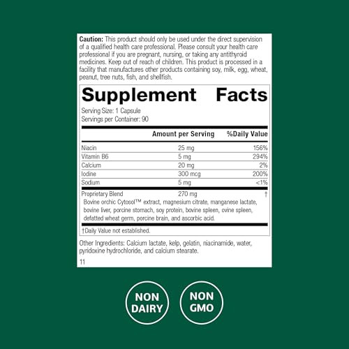 Standard Process Min-Chex - Supplement for Nervous System Support - Supports Healthy Gland Functions to Aid a Healthy Stress Response - Non-Dairy - 9