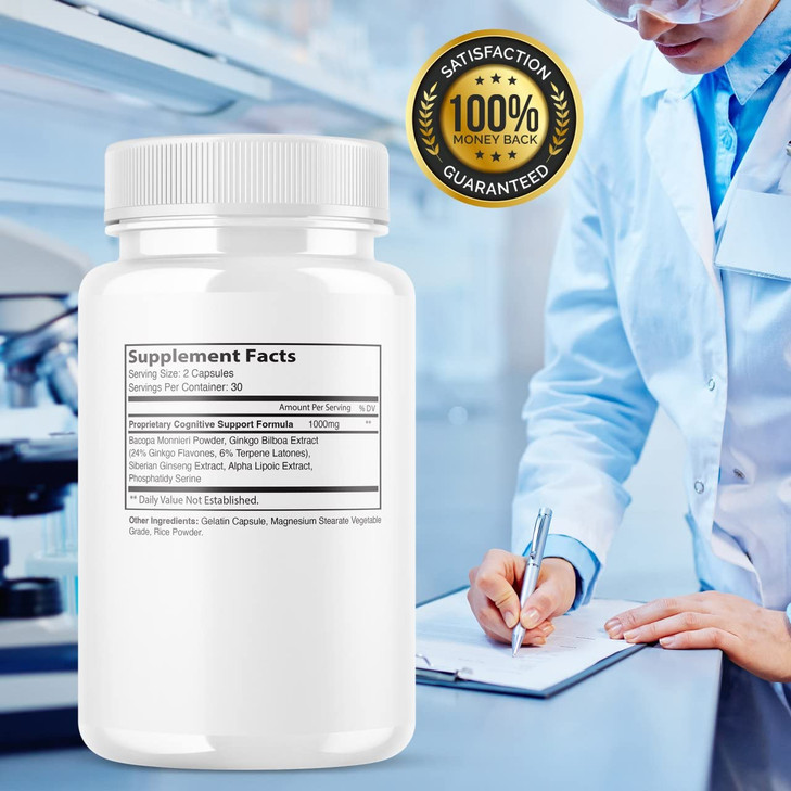 (5 Pack) Neuro Tech IQ Brain Supplement Neurotech Iq Focus Formula Pills (300 Capsules)