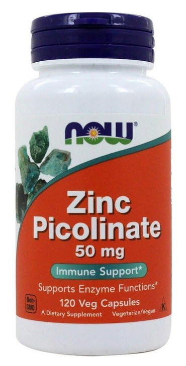 NOW Foods - Zinc Picolinate 50 mg, 120 capsules