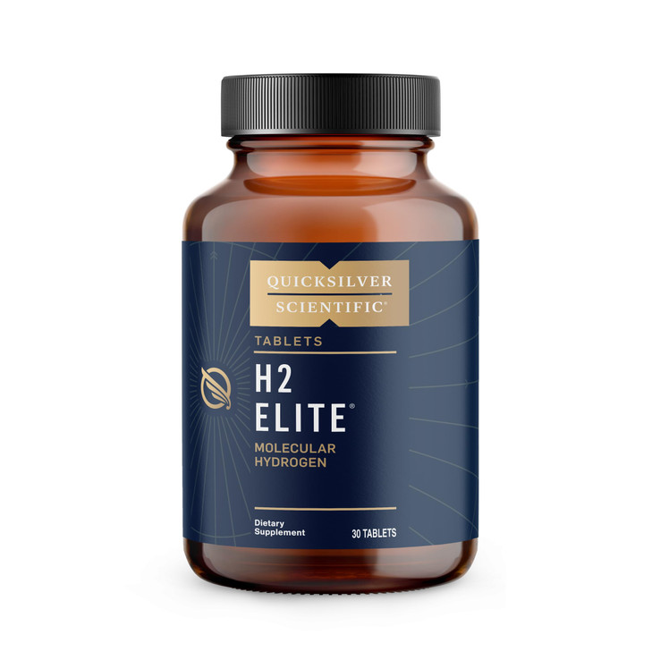 Quicksilver Scientific H2 Elite - Molecular Hydrogen for Energy + Metabolism Support, Water Tablets Perfect for Open Containers - Magnesium Malate Dr
