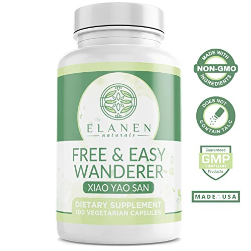Elanen Naturals Xiao Yao San, Free and Easy Wanderer, Xiao Yao Wan, Xiao Yao Pian, 100 Vegetarian Capsules