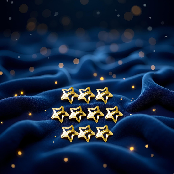 10Pcs Gold Star Hair Clips,Metal Snap Hair Clip,Hair Barrettes Hair Side Clamps Headdress Cute Hair Accessories for Women Girls Kids,Hairs Clips Acce