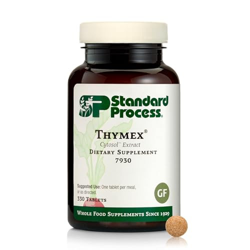 Standard Process Thymex Cytosol Extract Dietary Supplement - Gluten-Free, Non-Dairy, & Non-Soy - Immune System Health Supplement - 330 Tablets