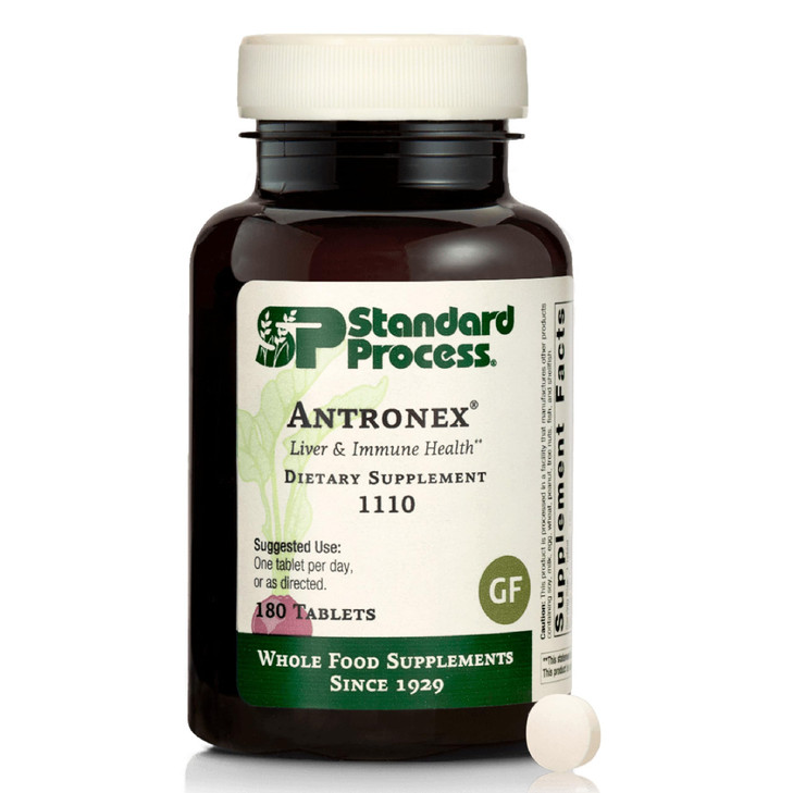 Standard Process Antronex - Liver Health Supplement - Gluten-Free, Non-Dairy & Non-Soy - 180 Tablets (180 Servings)