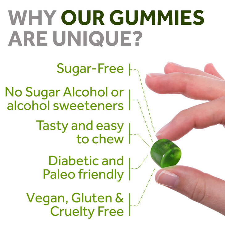 Magnesium Citrate Gummies - Sugar-Free, Vegan and Non-GMO for Better Sleep and Relaxation - No Sugar Alcohol - Magnesium Supplement for Adults, Teens