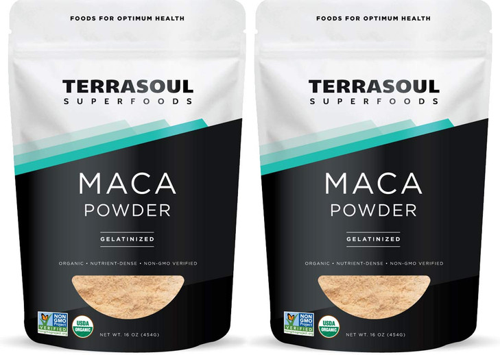 Terrasoul Superfoods Organic Gelatinized Maca Powder, 2 Lbs - Premium Quality | Recommended Use: Supports Increased Stamina & Energy | Gelatinized fo