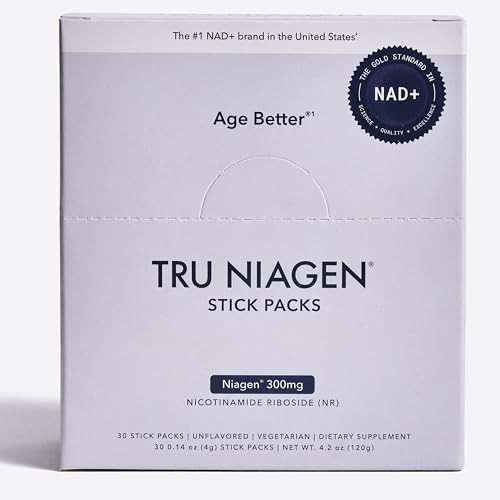 TRU NIAGEN NAD+ Booster with Hydration & Prebiotic Support Award-Winning Nicotinamide Riboside Mixing Powder for Cellular Energy, Repair & Healthy Ag