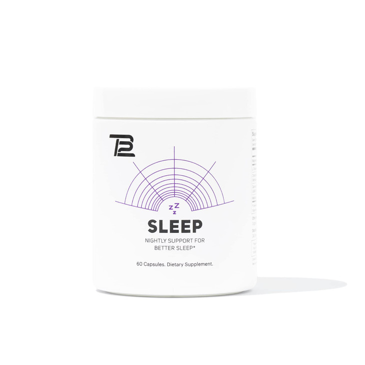 TB12 Sleep - Sleep Supplement with Magnesium, L-Theanine, Chamomile, GABA, and Melatonin to Fall Asleep Faster, Promote Relaxation, and Improve Sleep