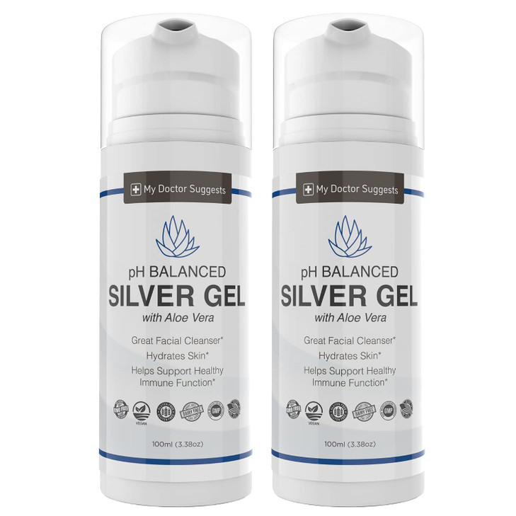 My Doctor Suggests Silver Colloidal Gel with Aloe Vera, 3.38 oz (Pack of 2)