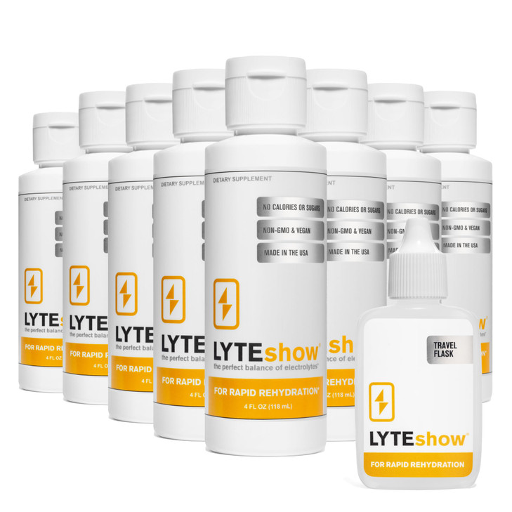 LyteLine Sugar-Free Electrolyte Supplement for Hydration - Immune Support - Pack of 8, 320 Servings - Keto Friendly - Zinc, Magnesium for Rapid Rehyd