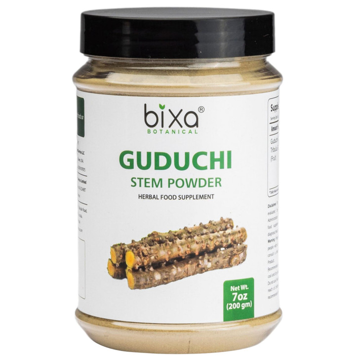 bixa BOTANICAL Guduchi Powder | Giloy | Tinospora Cordifolia | 200 Grams / 7 OZ | Ayurvedic Herbal Supplement for Immunity Support | Gluten Free, Non