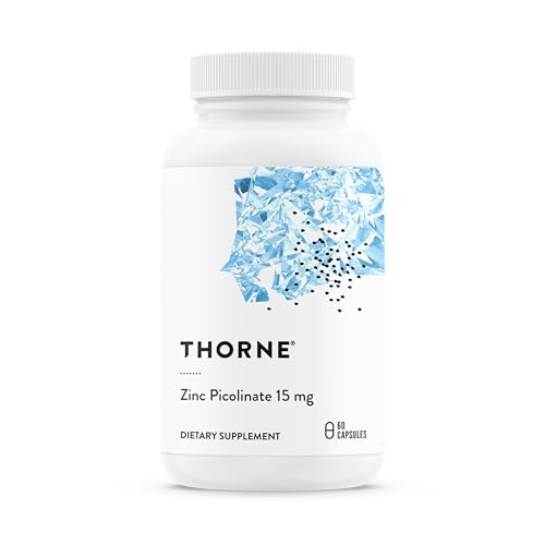 THORNE - Zinc Picolinate 15mg - Highly Absorbable Zinc Supplement - Supports Wellness, Immune System, Eye, Skin, and Reproductive Health* - Gluten-Fr