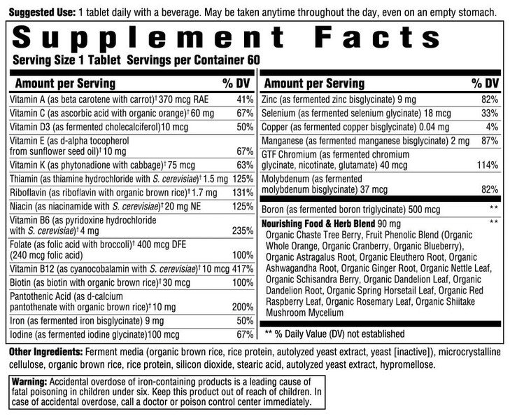 Innate Response Formulas Women's One Daily - Daily Multivitamin for Women - Supports Optimal Health and Well-Being - Vegetarian, Non-GMO, and Kosher