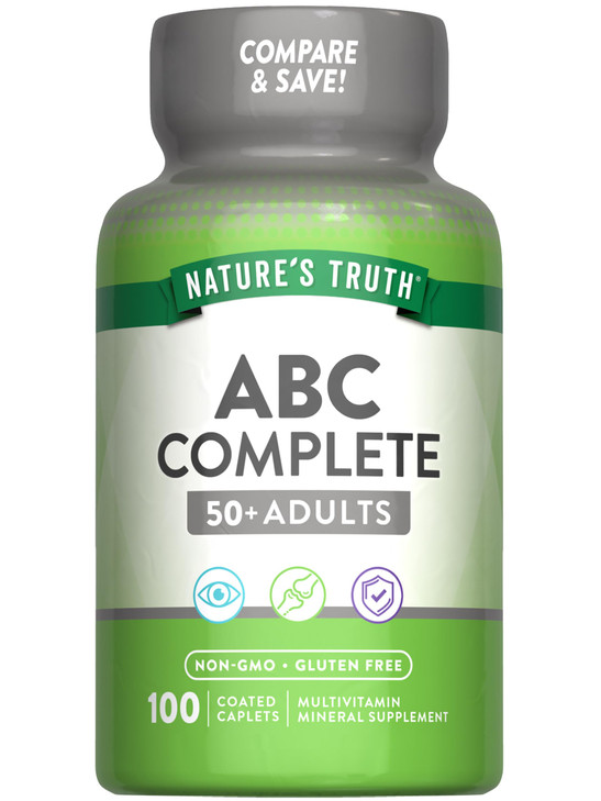 Nature's Truth Multivitamin for Adults 50+ | Non-GMO & Gluten Free Daily Supplement | Plus Vitamin D, C, and B Vitamins