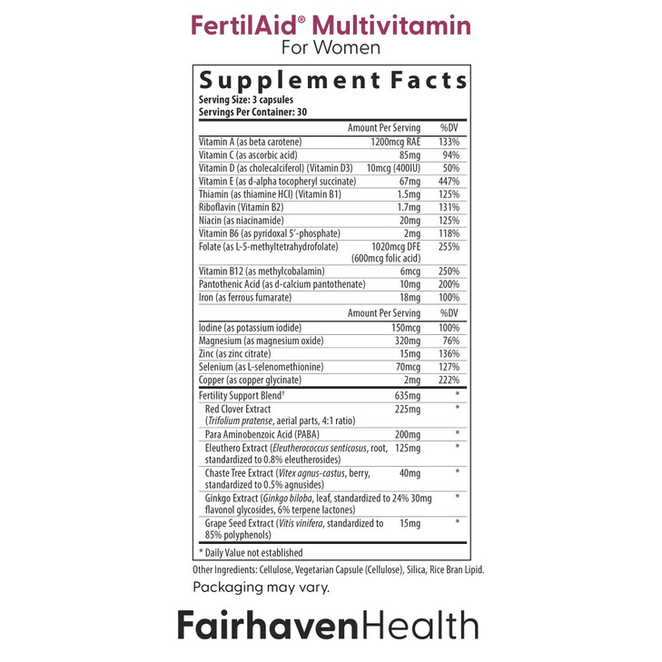 FertilAid for Women & Ovaboost Combo, Female Fertility Supplement & Natural Fertility Vitamin with Myo-Inositol, Vitex & Vitamins to Support Ovulatio