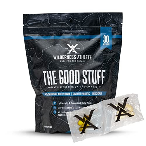 Wilderness Athlete - The Good Stuff | Daily Vitamin Pack - Multivitamin for Women & Men - Vitamin Packs for Men & Women Health - Supplement Probiotic