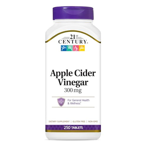21st Century Apple Cider Vinegar 300mg Tablets, 250 Count