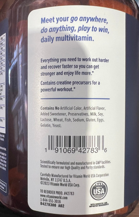 Vitamin World Ultra 360 Men's Multi Sport (180)