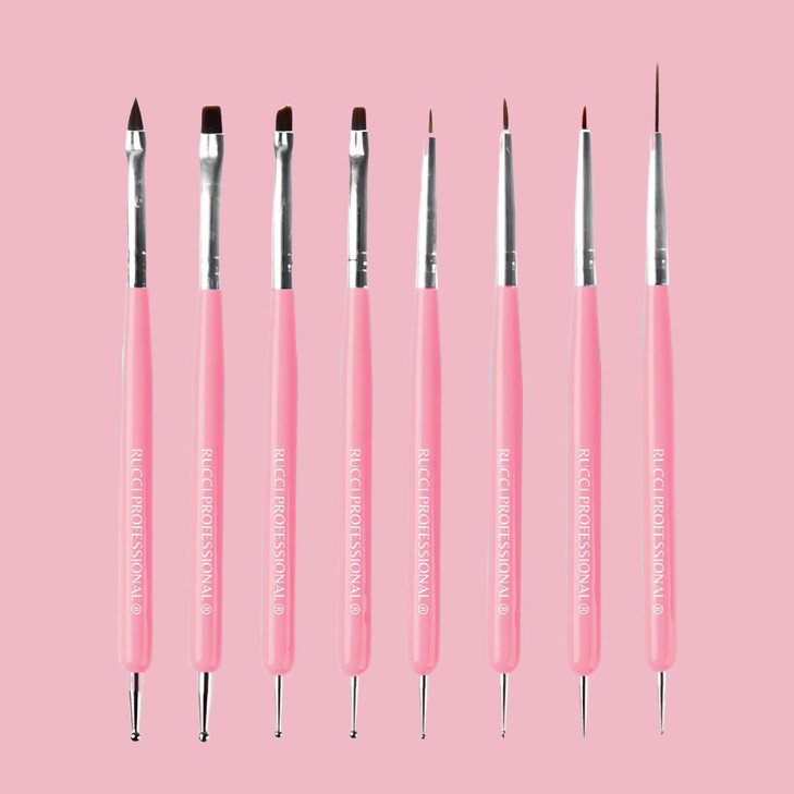 Rucci Professional Nail Dotting Pen Nail Art Brushes Set Gel Polish Nail Art Design Pen Painting Tools , Nail Art Liner Brush and for Salon and DIY M