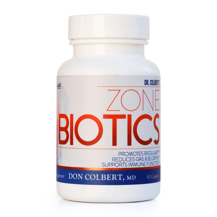 Dr. Colbert, MD Zone Biotics Probiotic | by Divine Health | Plantarum N13, Bacillus Subtilis, Bifidobacterium Lactis & Prebiotics FOS/GOS | 16 Billio