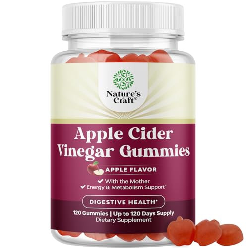 ACV Apple Cider Vinegar Gummies - Natural Energy Supplement ACV with Mother for Body Cleanse Immune Support and Gut Health with Vitamin B12 and Beet