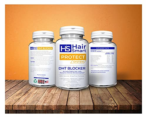 DHT Blocker Supplement for Men & Women  Hair ReGrowth Vitamins, Vegan & Gluten-Free Formula for Hair Loss Treatment Men, Saw Palmetto, Stinging Nett