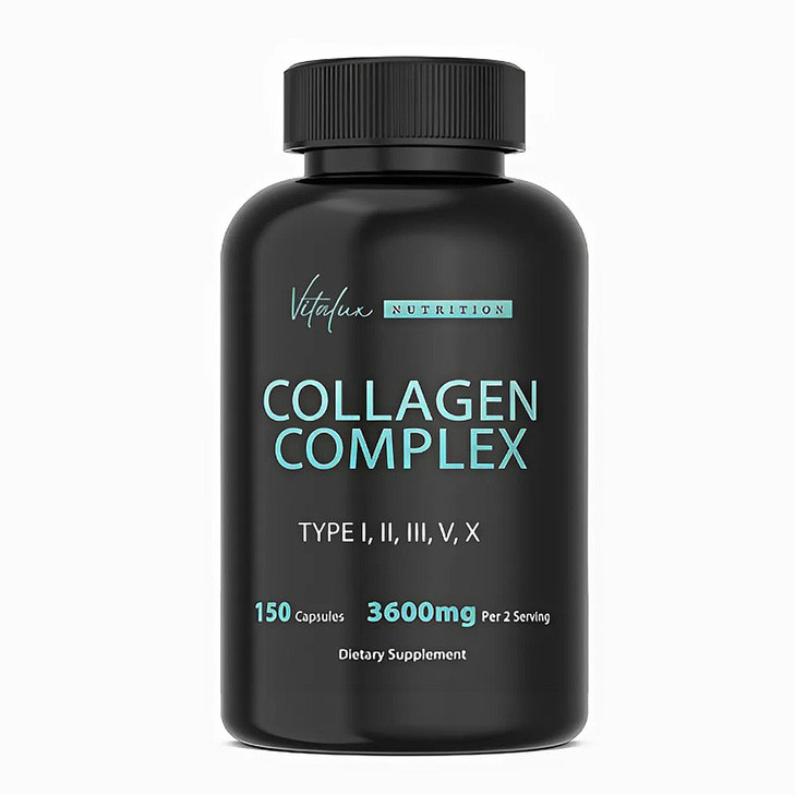 Collagen for Women & Men - Vital Nutrition - Hydrolyzed Collagen Peptides - Multi Collagen Capsules, Keto Friendly, Healthy for Skin, Nails, Bones &