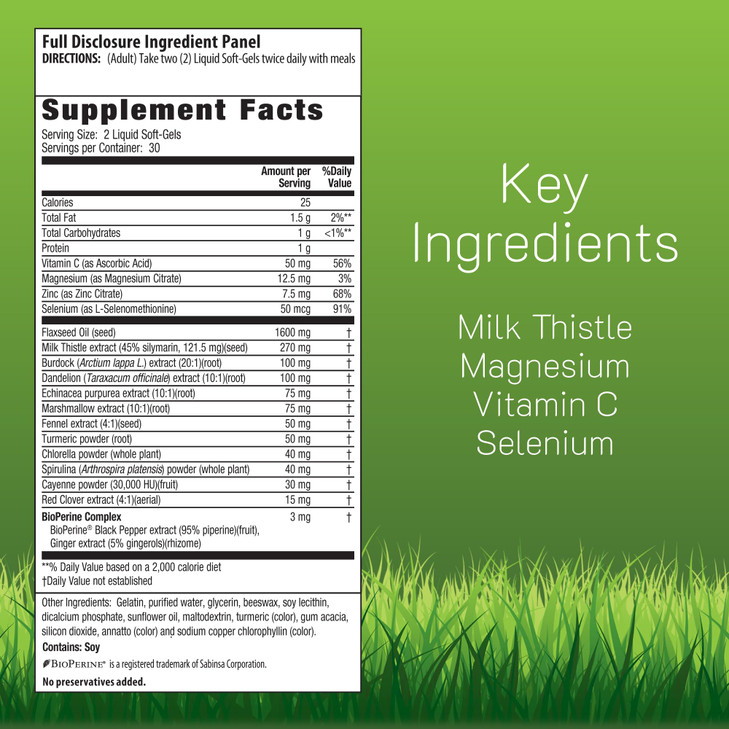 Irwin Naturals Liver Detox & Blood Refresh  Herbal Whole-Body Cleanse, 60 Liquid Soft-Gels - 2 Pack