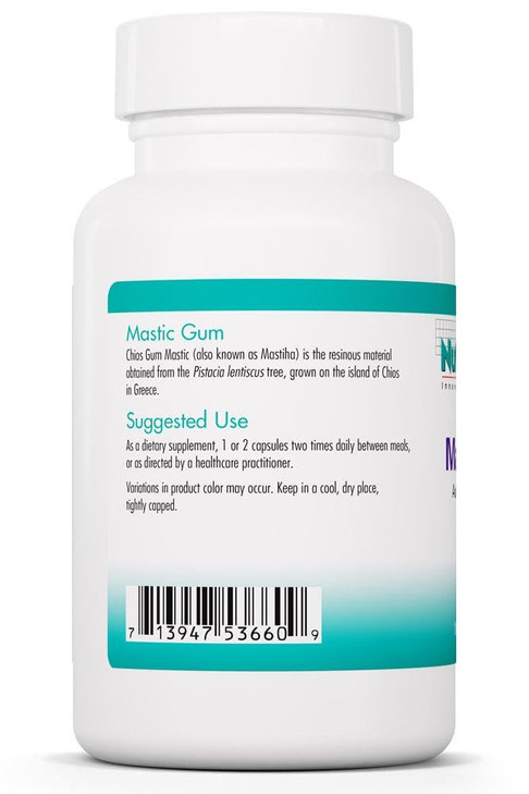 Allergy Research Group NutriCology Mastic Gum - Supports Digestive Comfort - Delivers 1000 mg Chios Mastic Gum Resin per Serving - Vegetarian & Hypoa